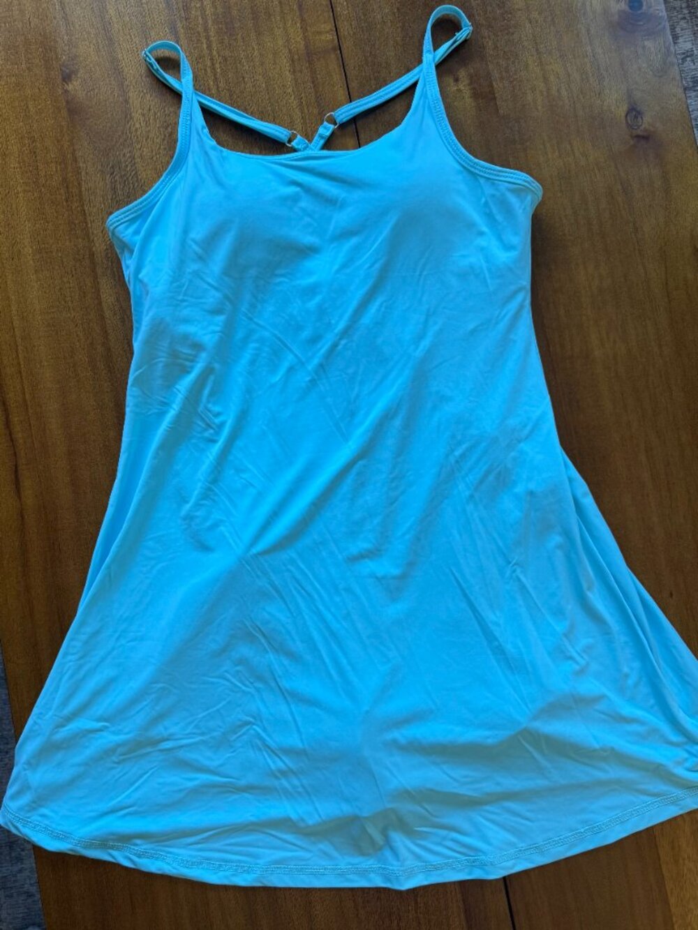 Light Blue Criss-Cross Back Tennis Dress